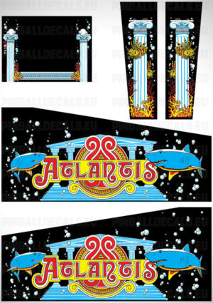 Atlantis – Pinball Cabinet Decals Set
