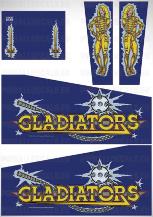 Gladiators – Pinball Cabinet Decals Set