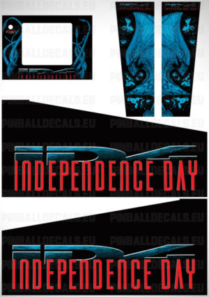 Independence Day – Pinball Cabinet Decals Set