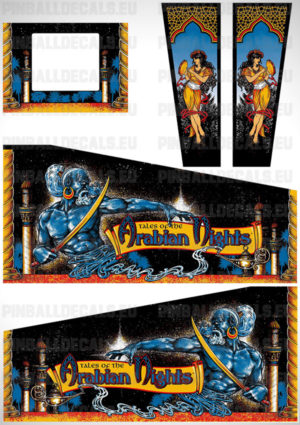 Tales of the Arabian Nights – Pinball Cabinet Decals Set