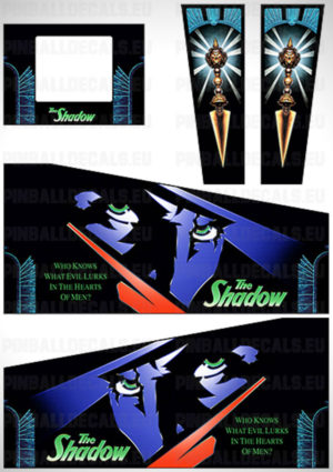 The Shadow – Pinball Cabinet Decals Set