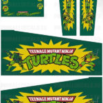 Teenage Mutant Ninja Turtles – Pinball Cabinet Decals Set