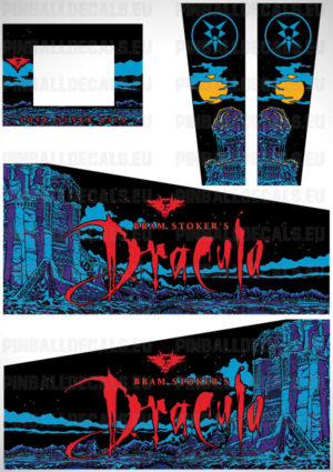 Bram Stoker’s Dracula – Pinball Cabinet Decals Set