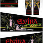 Elvira and the Party Monsters – Pinball Cabinet Decals Set