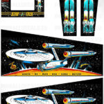 Star Trek Data East – Pinball Cabinet Decals Set