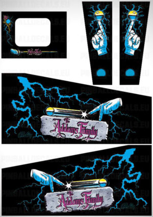 The Addams Family – Pinball Cabinet Decals Set