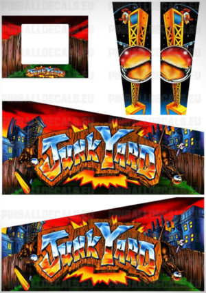 Junk Yard – Pinball Cabinet Decals Set