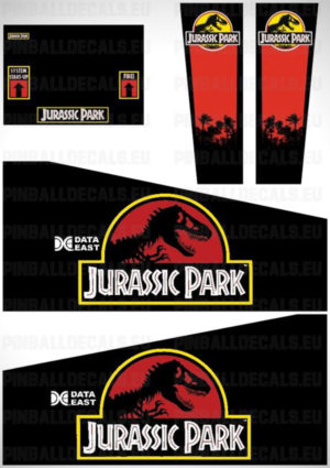 Jurassic Park – Pinball Cabinet Decals Set