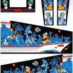 Popeye Saves the Earth – Pinball Cabinet Decals Set