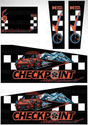 Checkpoint – Pinball Cabinet Decals Set