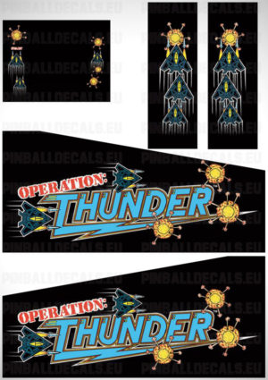 Operation Thunder – Pinball Cabinet Decals Set