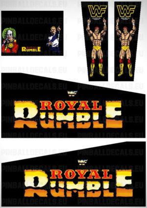 WWF Royal Rumble – Pinball Cabinet Decals Set