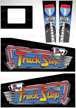 Truck Stop – Pinball Cabinet Decals Set