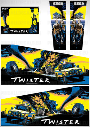Twister – Pinball Cabinet Decals Set