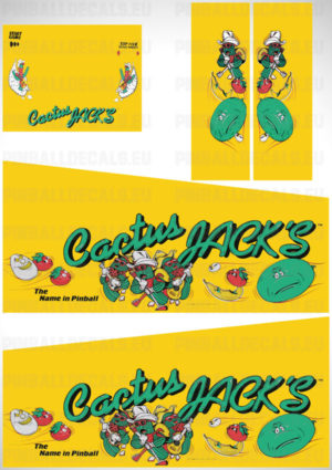 Cactus Jacks – Pinball Cabinet Decals Set