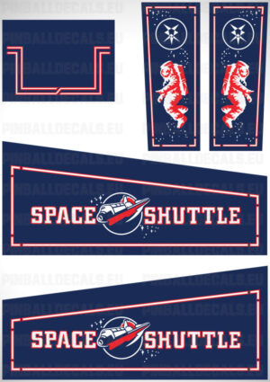 Space Shuttle – Pinball Cabinet Decals Set
