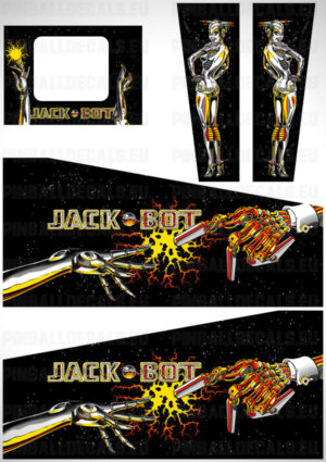 Jack-Bot (Black) – Pinball Cabinet Decals Set