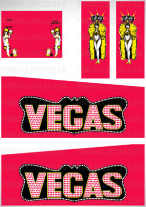 Vegas – Pinball Cabinet Decals Set