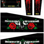 Guns N’ Roses – Pinball Cabinet Decals Set