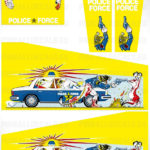 Police Force (Yellow) – Pinball Cabinet Decals Set