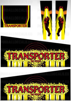 Transporter the Rescue – Pinball Cabinet Decals Set