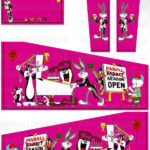 Bugs Bunny (Pink) – Pinball Cabinet Decals Set