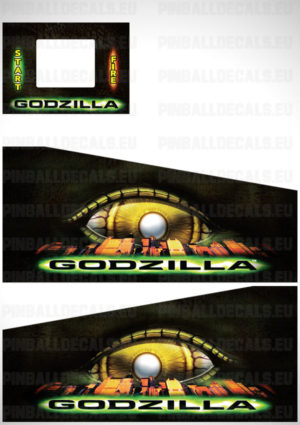 Godzilla – Pinball Cabinet Decals Set
