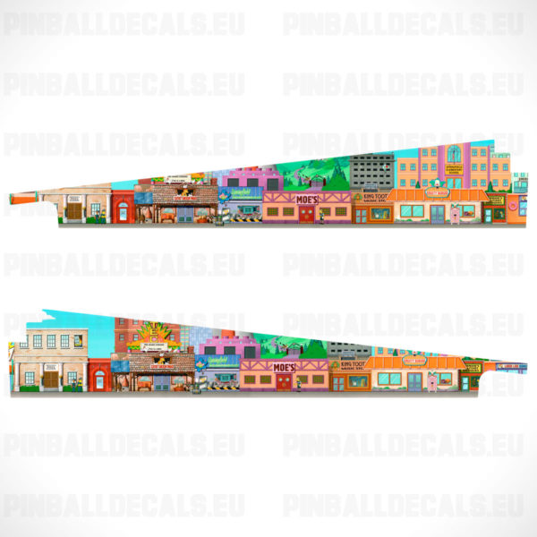 The Simpsons Pinball Machine Inside Decals Art Blades Side Pin Blades Flipper Game Sideboard Artwork