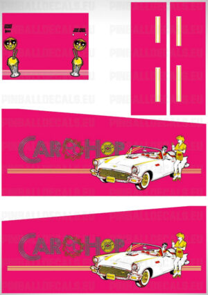 Car Hop – Pinball Cabinet Decals Set