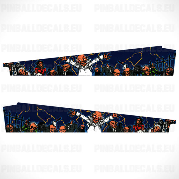 Tales From The Crypt Pinball Machine Inside Decals Art Blades Side Pin Blades Flipper Game Sideboard Artwork