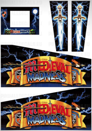Medieval Madness – Pinball Cabinet Decals Set