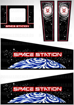 Space Station – Pinball Cabinet Decals Set