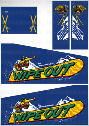 Wipe Out – Pinball Cabinet Decals Set