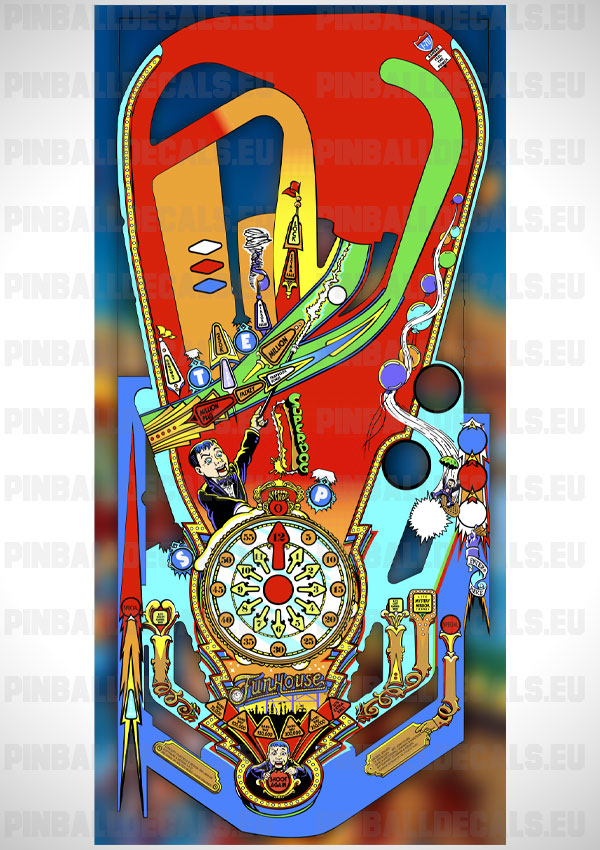 Funhouse Pinball Playfield Glass Protector Cover Mat and Flipper Shield