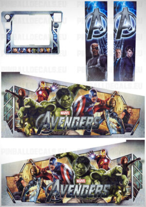 The Avengers (Premium) – Pinball Cabinet Decals Set