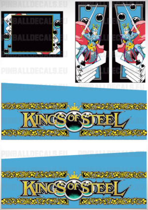 Kings of Steel – Pinball Cabinet Decals Set